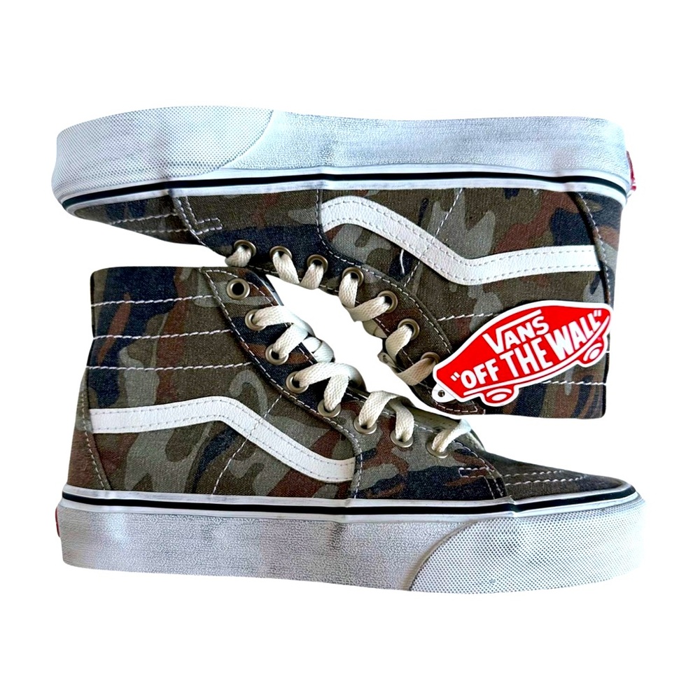 ✨ New with Tags/Without Box VANS Sk8 Hi Tapered "Washed Camo" UniSex W8.0/M6.5 ✨